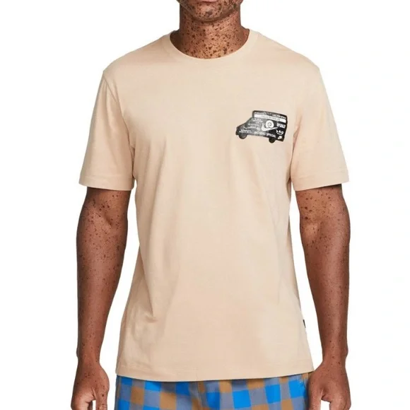Nike Men’s Nike Sportswear Moving Company Graphic Tee - Tan M - Picture 2 of 14